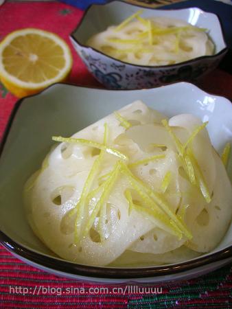 柠檬藕片的做法