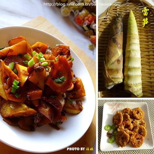 香椿裹鲜笋和油焖雷笋尖的做法