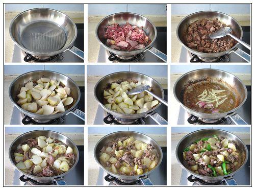 土豆焖鸭的做法