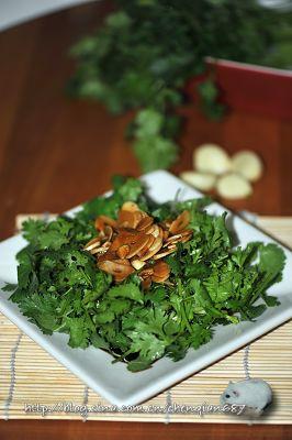 香菜拌牛肉的做法