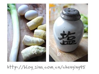 葱香冬笋丝炒蛋的做法