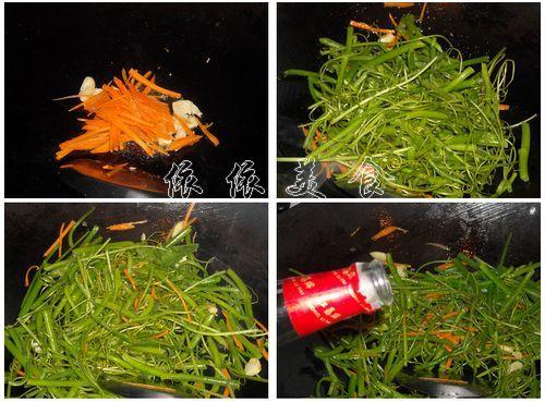 蒜头炒瓜远的做法