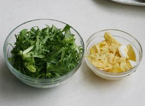 鸡蛋拌苦苣的做法