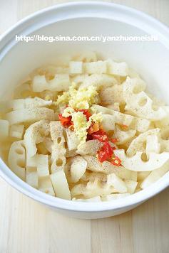 粉蒸莲藕的做法