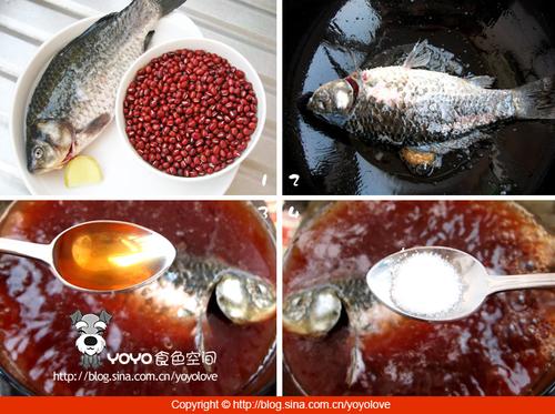 红豆鲫鱼汤的做法