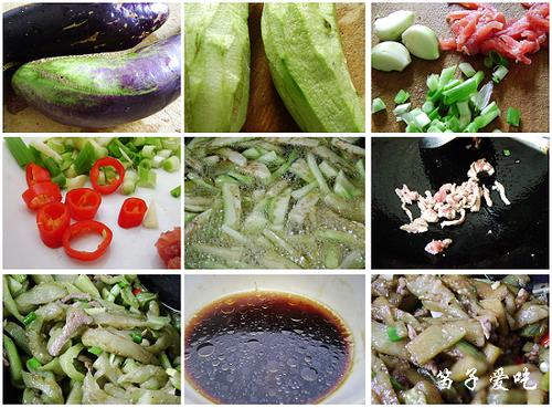 辣香茄条的做法