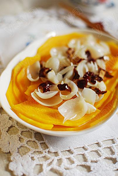 百合蒸南瓜的做法