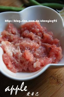 肉末四季豆的做法