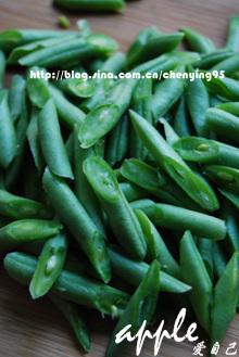 肉末四季豆的做法