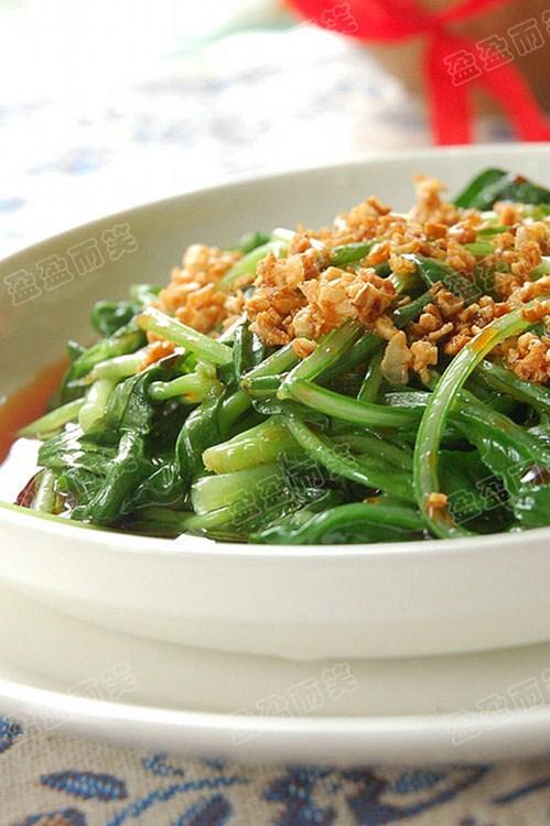 白灼萝卜苗的做法