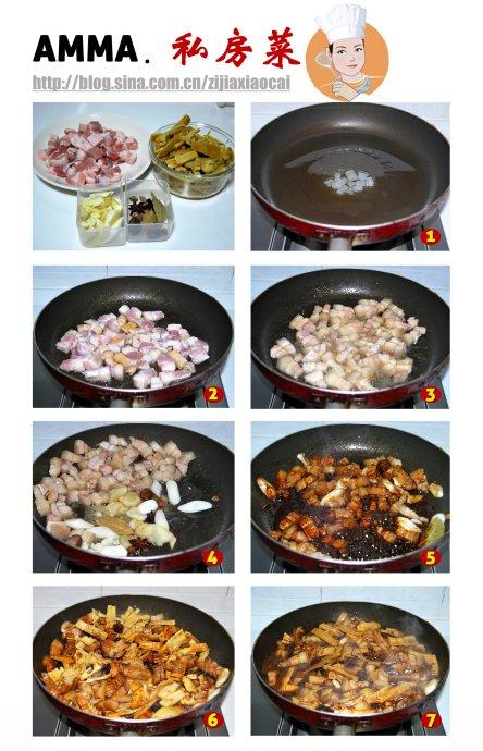 红烧肉焖笋的做法