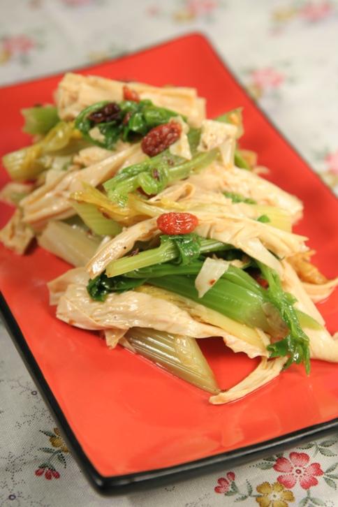 腐竹拌芹菜的做法