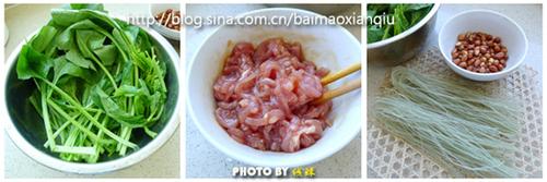 双丝拌菠菜的做法