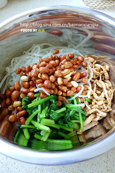 双丝拌菠菜的做法