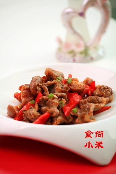 火爆鸭肫猪肚的做法