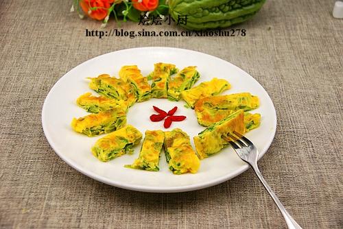 苦瓜煎蛋的做法