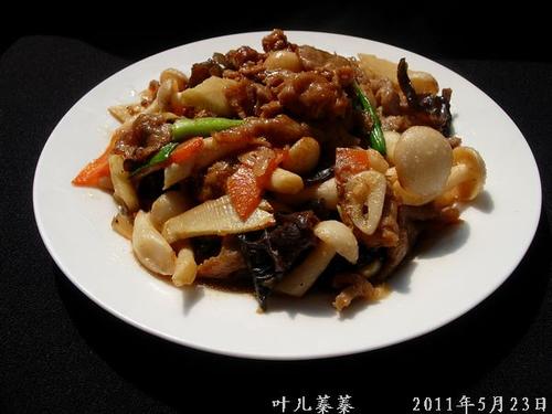 时蔬熘鹿肉的做法