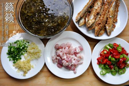 雪里蕻炆刁子鱼和香酥刁子鱼的做法