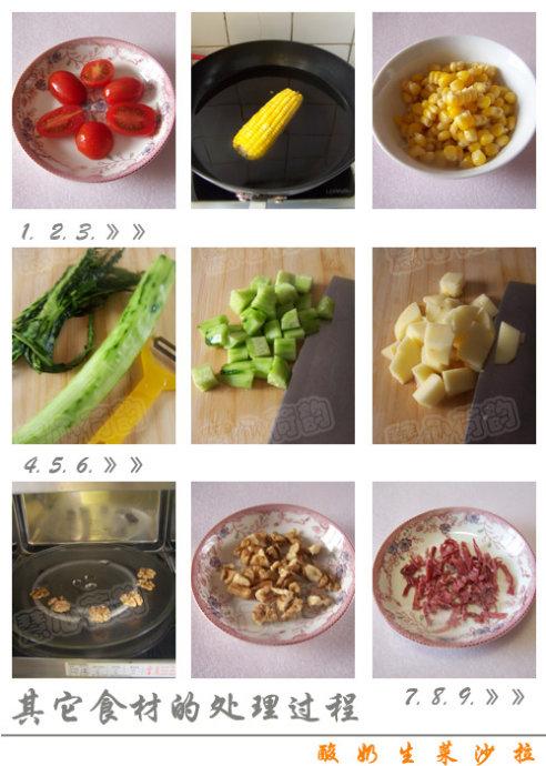 酸奶生菜沙拉的做法