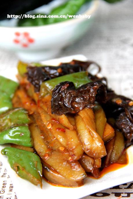 香辣烧茄条的做法