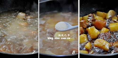 土豆烧肉的做法