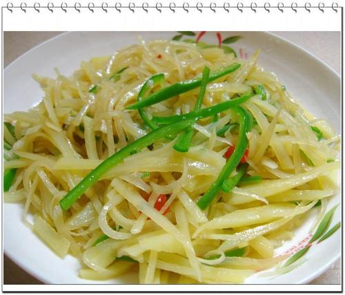 家常清炒土豆丝的做法