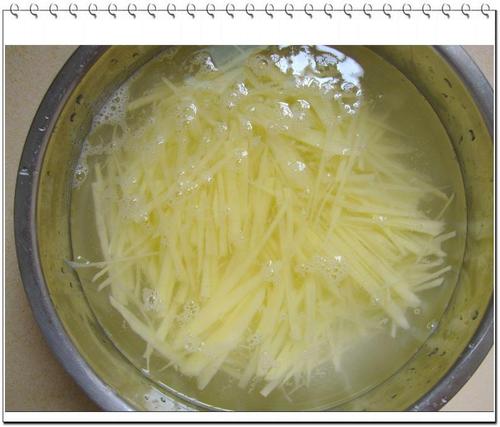 家常清炒土豆丝的做法