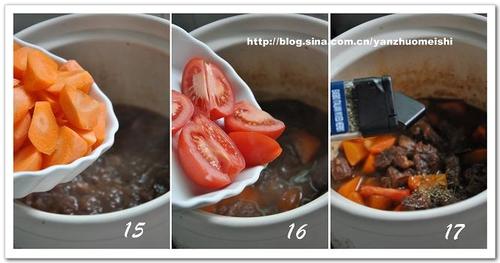 红酒焖牛腩的做法