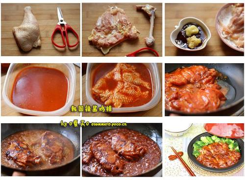 韩国辣酱鸡腿排的做法