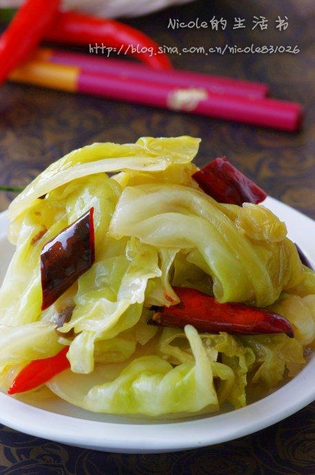 清香手撕圆白菜的做法