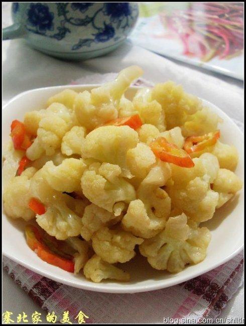 清炒菜花的做法