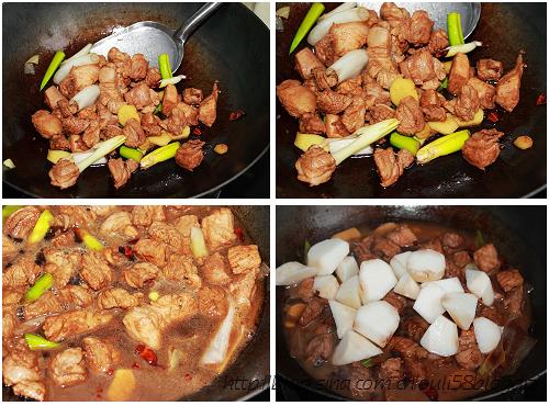 山药炖红烧肉的做法