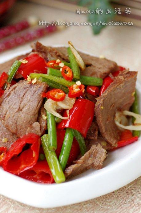 小炒牛肉片的做法