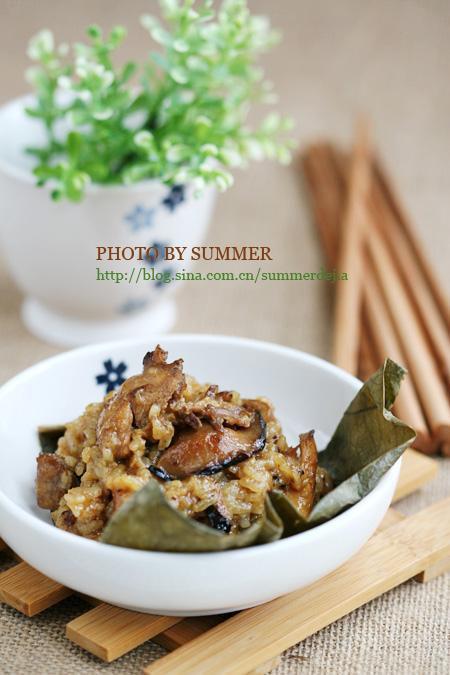 荷香糯米鸡的做法