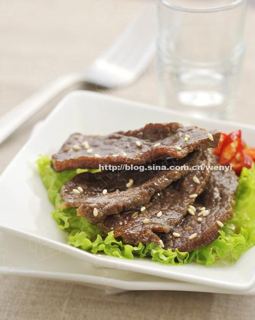 梨汁烤牛肉的做法