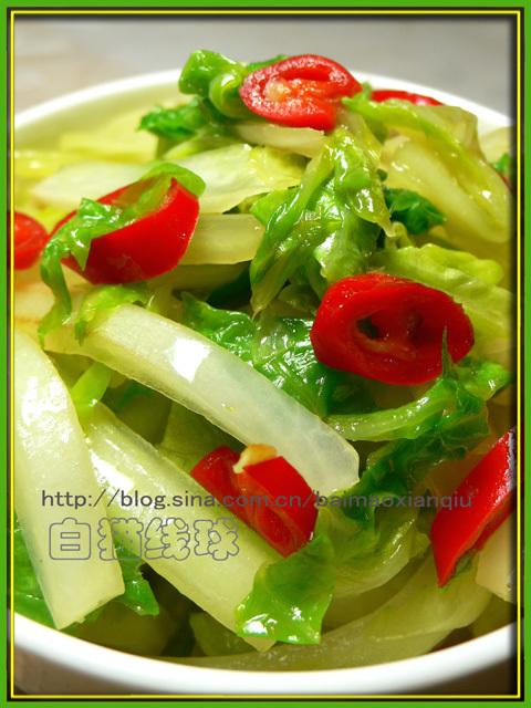 脆香炒白菜、清炒白菜的做法