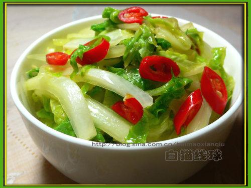 脆香炒白菜、清炒白菜的做法