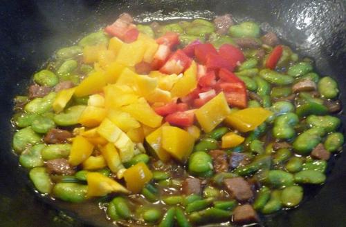 里脊蚕豆的做法