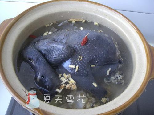 三味乌鸡沙锅煲的做法