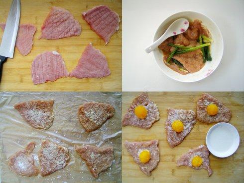 香酥里脊咸蛋黄的做法