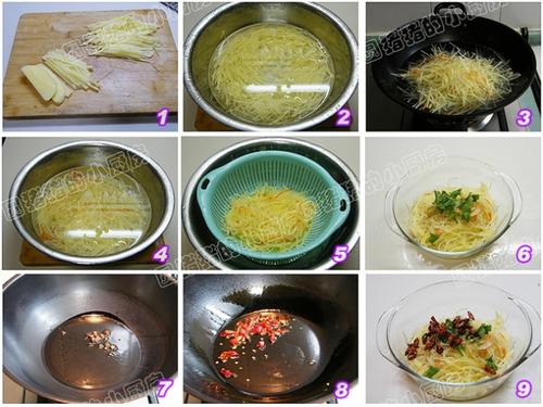 呛拌土豆丝的做法