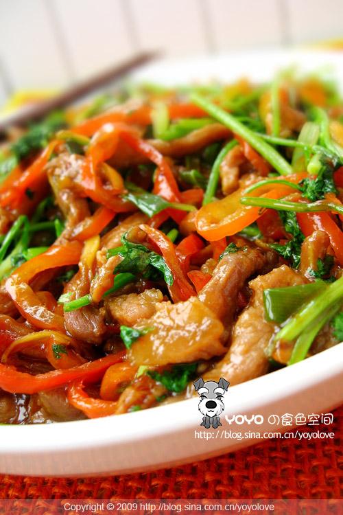 香辣肉丝的做法