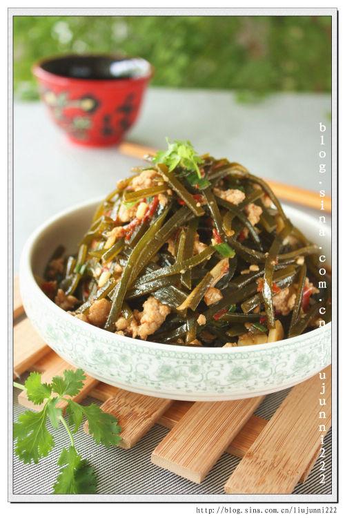 肉末海带丝的做法
