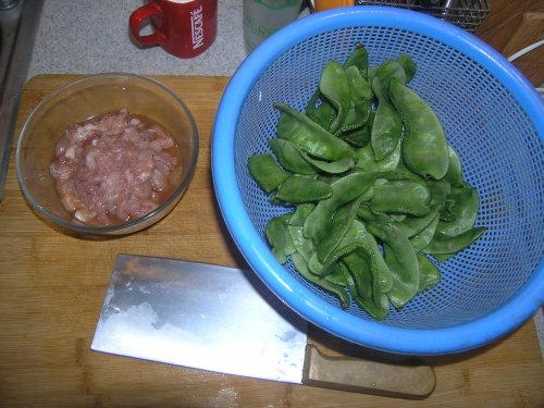 肉丝炒扁豆的做法