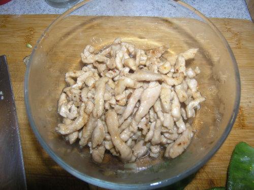 肉丝炒扁豆的做法