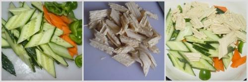 炝拌腐竹的做法