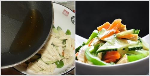 炝拌腐竹的做法