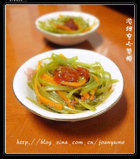 凉拌空心菜梗的做法