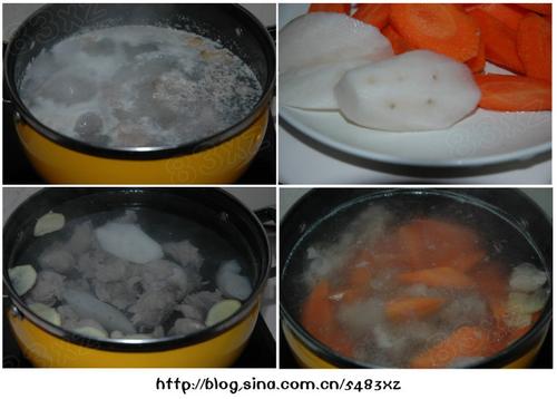 胡萝卜羊肉汤的做法