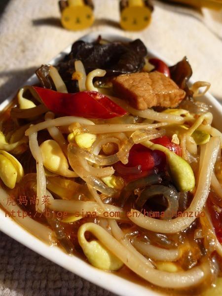 豆芽粉丝的做法